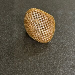 Elegant Gold-Tone Statement Ring